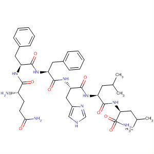Molecular Structure of 126430-97-5 (L-Leucinamide,
L-glutaminyl-D-phenylalanyl-L-phenylalanyl-D-histidyl-L-leucyl-)