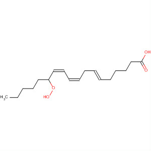 Molecular Structure of 129101-47-9 (6,9,11-Octadecatrienoic acid, 13-hydroperoxy-, (E,Z,Z)-)
