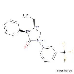 Molecular Structure of 132740-65-9 (2-Pyrrolidinone, 4-ethyl-3-phenyl-1-[3-(trifluoromethyl)phenyl]-, trans-)