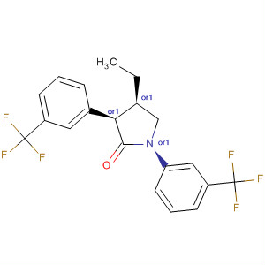 2-Pyrrolidinone, 4-ethyl-1,3-bis[3-(trifluoromethyl)phenyl]-, cis-