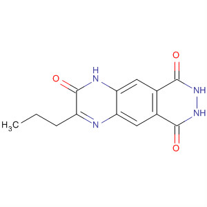 Molecular Structure of 132757-79-0 (Pyridazino[4,5-g]quinoxaline-2,6,9(1H)-trione, 7,8-dihydro-3-propyl-)