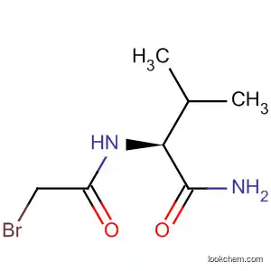 Molecular Structure of 77020-16-7 (Butanamide, 2-[(bromoacetyl)amino]-3-methyl-, (S)-)