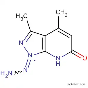 6H-Pyrazolo[3,4-b]pyridin-6-one, 1,7-dihydro-3,4-dimethyl-, hydrazone