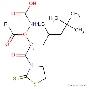 Molecular Structure of 80681-05-6 (Carbamic acid, [3-methyl-1-[(2-thioxo-3-thiazolidinyl)carbonyl]butyl]-,
1,1-dimethylethyl ester, (S)-)