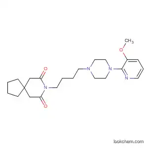 Molecular Structure of 80827-68-5 (8-Azaspiro[4.5]decane-7,9-dione,
8-[4-[4-(3-methoxy-2-pyridinyl)-1-piperazinyl]butyl]-)