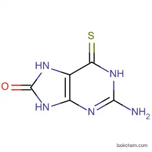 Molecular Structure of 88550-56-5 (8H-Purin-8-one, 2-amino-1,6,7,9-tetrahydro-6-thioxo-)
