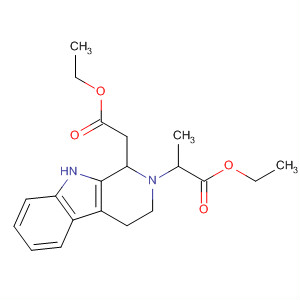 Molecular Structure of 99998-10-4 (2H-Pyrido[3,4-b]indole-2-propanoic acid,
1-(2-ethoxy-2-oxoethyl)-1,3,4,9-tetrahydro-, ethyl ester)