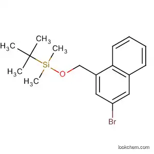 Molecular Structure of 135869-12-4 (Silane, [(3-bromo-1-naphthalenyl)methoxy](1,1-dimethylethyl)dimethyl-)