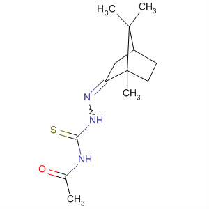 Acetamide, N-[thioxo[(1,7,7-trimethylbicyclo[2.2.1]hept-2-ylidene)hydrazino]methyl]-, (1R)-