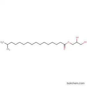 Molecular Structure of 136232-63-8 (Hexadecanoic acid, 15-methyl-, 2,3-dihydroxypropyl ester)