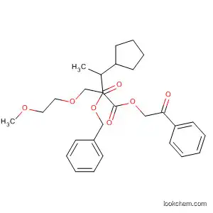 Cyclopentanepropanoic acid,
a-[(2-methoxyethoxy)methyl]-1-[(2-oxo-2-phenylethoxy)carbonyl]-,
phenylmethyl ester