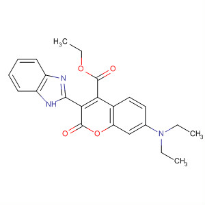 Molecular Structure of 136997-04-1 (2H-1-Benzopyran-4-carboxylic acid,
3-(1H-benzimidazol-2-yl)-7-(diethylamino)-2-oxo-, ethyl ester)