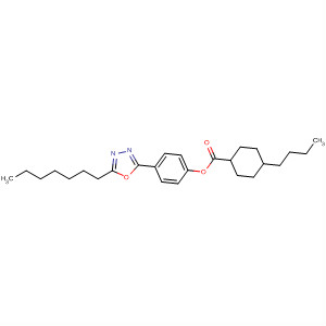 Molecular Structure of 137030-82-1 (Cyclohexanecarboxylic acid, 4-butyl-,
4-(5-heptyl-1,3,4-oxadiazol-2-yl)phenyl ester, trans-)