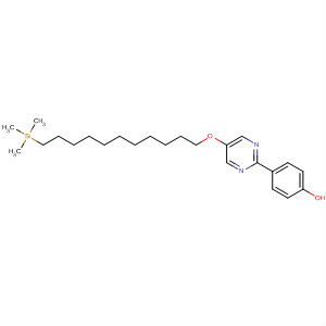Molecular Structure of 137045-24-0 (Phenol, 4-[5-[[11-(trimethylsilyl)undecyl]oxy]-2-pyrimidinyl]-)
