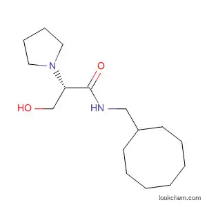 Molecular Structure of 137526-66-0 (1-Pyrrolidineacetamide, N-(cyclooctylmethyl)-2-(hydroxymethyl)-, (S)-)