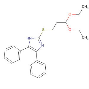 Molecular Structure of 137684-81-2 (1H-Imidazole, 2-[(3,3-diethoxypropyl)thio]-4,5-diphenyl-)