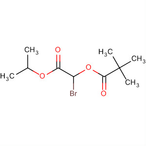 Molecular Structure of 137888-53-0 (Propanoic acid, 2,2-dimethyl-, 1-bromo-2-(1-methylethoxy)-2-oxoethyl
ester)