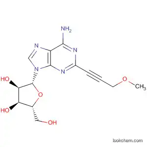 Molecular Structure of 137896-14-1 (Adenosine, 2-(3-methoxy-1-propynyl)-)
