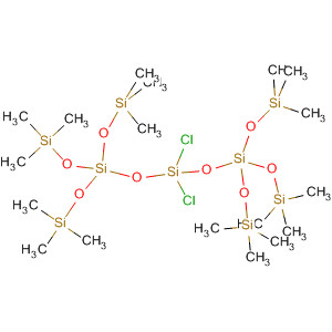 Molecular Structure of 137928-21-3 (Pentasiloxane,
5,5-dichloro-1,1,1,9,9,9-hexamethyl-3,3,7,7-tetrakis[(trimethylsilyl)oxy]-)