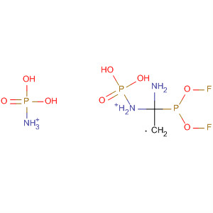 Molecular Structure of 137929-35-2 (Phosphonic acid, [1-amino-1-[bis(fluorooxy)phosphinyl]ethyl]-,
diammonium salt)