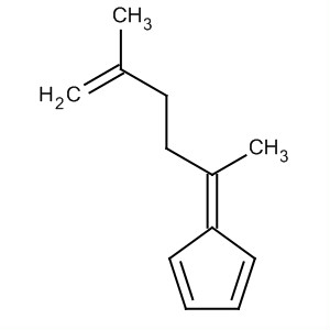 Molecular Structure of 137936-52-8 (1,3-Cyclopentadiene, 5-(1,4-dimethyl-4-pentenylidene)-)