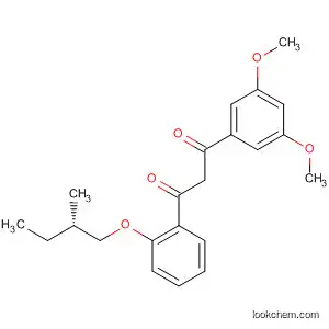 Molecular Structure of 138198-17-1 (1,3-Propanedione,
1-(3,5-dimethoxyphenyl)-3-[2-(2-methylbutoxy)phenyl]-, (S)-)