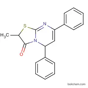 Molecular Structure of 138429-09-1 (5H-Thiazolo[3,2-a]pyrimidin-3(2H)-one, 2-methyl-5,7-diphenyl-)