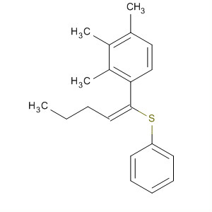 Benzene, 1,2,3-trimethyl-4-[1-(phenylthio)-1-pentenyl]-, (E)-