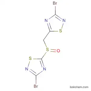 Molecular Structure of 138530-29-7 (1,2,4-Thiadiazole,
3-bromo-5-[[(3-bromo-1,2,4-thiadiazol-5-yl)methyl]sulfinyl]-)