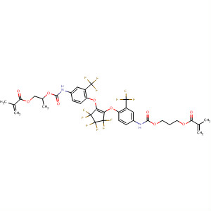 2-Propenoic acid, 2-methyl-, 2-[[[[4-[[3,3,4,4,5,5-hexafluoro-2-[4-[[[3-[(2-methyl-1-oxo-2-propenyl)oxy] propoxy]carbonyl]amino]-2-(trifluoromethyl)phenoxy]-1-cyclopenten-1-yl] oxy]-3-(trifluoromethyl
