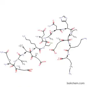 Molecular Structure of 138530-76-4 (L-Lysine,
L-a-aspartyl-L-glutaminyl-L-valyl-L-a-aspartyl-L-valyl-L-lysyl-L-a-aspartyl-L-
cysteinyl-L-alanyl-L-asparaginyl-L-histidyl-L-a-glutamyl-L-isoleucyl-L-lysyl-)