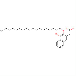 Molecular Structure of 138555-74-5 (1-Naphthalenol, 2-(octadecyloxy)-, acetate)