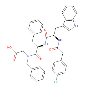 Glycine, N-[N-[N-[(4-chlorophenyl)acetyl]-D-tryptophyl]-D-phenylalanyl]-N-(phenyl methyl)-