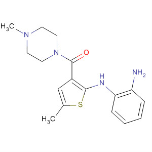 Piperazine, 1-[[2-[(2-aminophenyl)amino]-5-methyl-3-thienyl]carbonyl]-4-methyl-