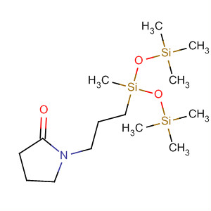 Molecular Structure of 138579-60-9 (2-Pyrrolidinone,
1-[3-[1,3,3,3-tetramethyl-1-[(trimethylsilyl)oxy]disiloxanyl]propyl]-)