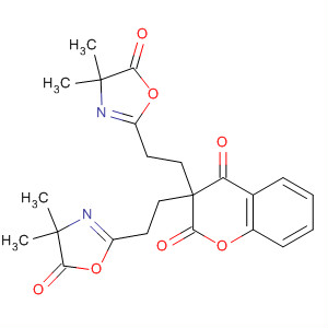 Molecular Structure of 138582-27-1 (2H-1-Benzopyran-2,4(3H)-dione,
3,3-bis[2-(4,5-dihydro-4,4-dimethyl-5-oxo-2-oxazolyl)ethyl]-)