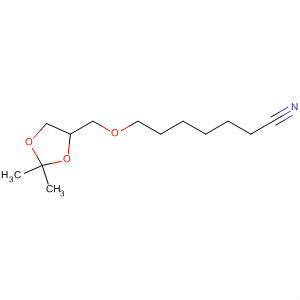 Molecular Structure of 138594-21-5 (Heptanenitrile, 7-[(2,2-dimethyl-1,3-dioxolan-4-yl)methoxy]-)