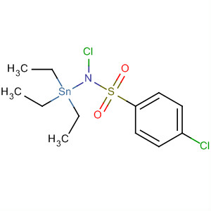 Molecular Structure of 138768-99-7 (Benzenesulfonamide, N,4-dichloro-N-(triethylstannyl)-)