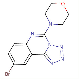 Molecular Structure of 138769-24-1 (Tetrazolo[1,5-c]quinazoline, 9-bromo-5-(4-morpholinyl)-)