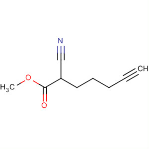 Molecular Structure of 138769-98-9 (6-Heptynoic acid, 2-cyano-, methyl ester)