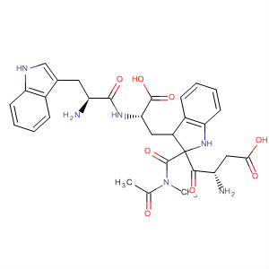 Molecular Structure of 138908-63-1 (L-Tryptophanamide, N-acetyl-L-tryptophyl-L-a-aspartyl-N-methyl-)
