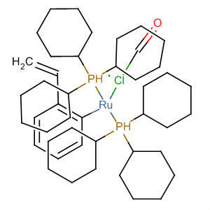 Molecular Structure of 138919-61-6 (Ruthenium, carbonylchloro(ethenylphenyl)bis(tricyclohexylphosphine)-)