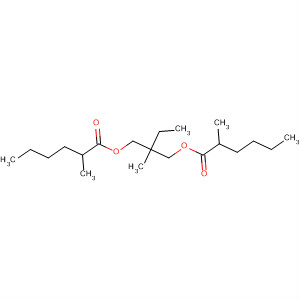 Molecular Structure of 138939-18-1 (Hexanoic acid, 2-methyl-,
2-ethyl-2-[[(2-methyl-1-oxohexyl)oxy]methyl]-1,3-propanediyl ester)
