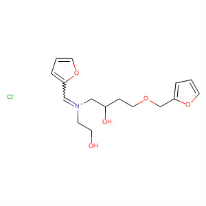Molecular Structure of 138939-35-2 (1-Butanaminium,
4-(2-furanylmethoxy)-N-(2-furanylmethylene)-2-hydroxy-N-(2-hydroxyeth
yl)-, chloride)