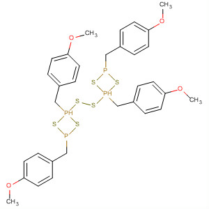 Molecular Structure of 138939-50-1 (1,3,2,4-Dithiadiphosphetane, 2,4-bis[(4-methoxyphenyl)methyl]-,
2,4-disulfide)