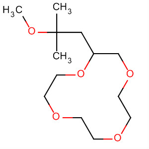 Molecular Structure of 138948-56-8 (1,4,7,10-Tetraoxacyclododecane, 2-(2-methoxy-2-methylpropyl)-)