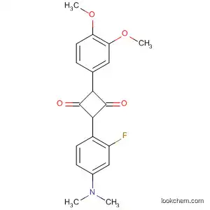 Molecular Structure of 140175-46-8 (1,3-Cyclobutanedione,
2-(3,4-dimethoxyphenyl)-4-[4-(dimethylamino)-2-fluorophenyl]-)