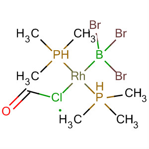 Molecular Structure of 140375-66-2 (Rhodium, carbonylchloro(tribromoborane)bis(trimethylphosphine)-)