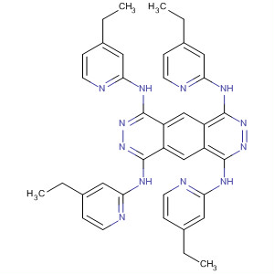 Molecular Structure of 141221-22-9 (Pyridazino[4,5-g]phthalazine-1,4,6,9-tetramine,
N,N',N'',N'''-tetrakis(4-ethyl-2-pyridinyl)-)