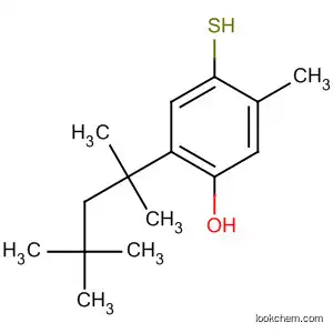 Molecular Structure of 141454-92-4 (Phenol, 4-mercapto-5-methyl-2-(1,1,3,3-tetramethylbutyl)-)